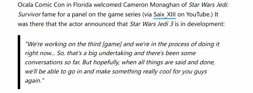 《星戰絕地》第三部作品正在製作!卡爾演員確認消息