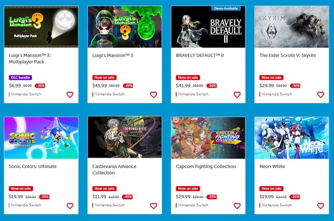 任天堂美服eShop開啟促銷活動 遊戲最低至五折