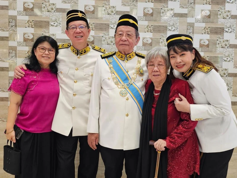 林吉祥受封「拿督斯里烏達瑪」勛銜 林冠英:感謝肯定為父親人生錦上添花